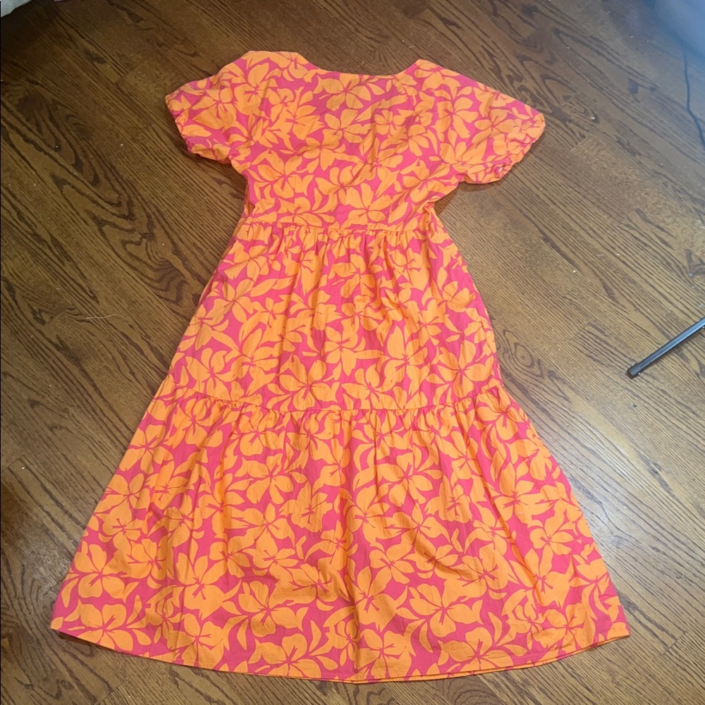 J. Crew Pink and Orange Floral Top - Picture 5 of 7